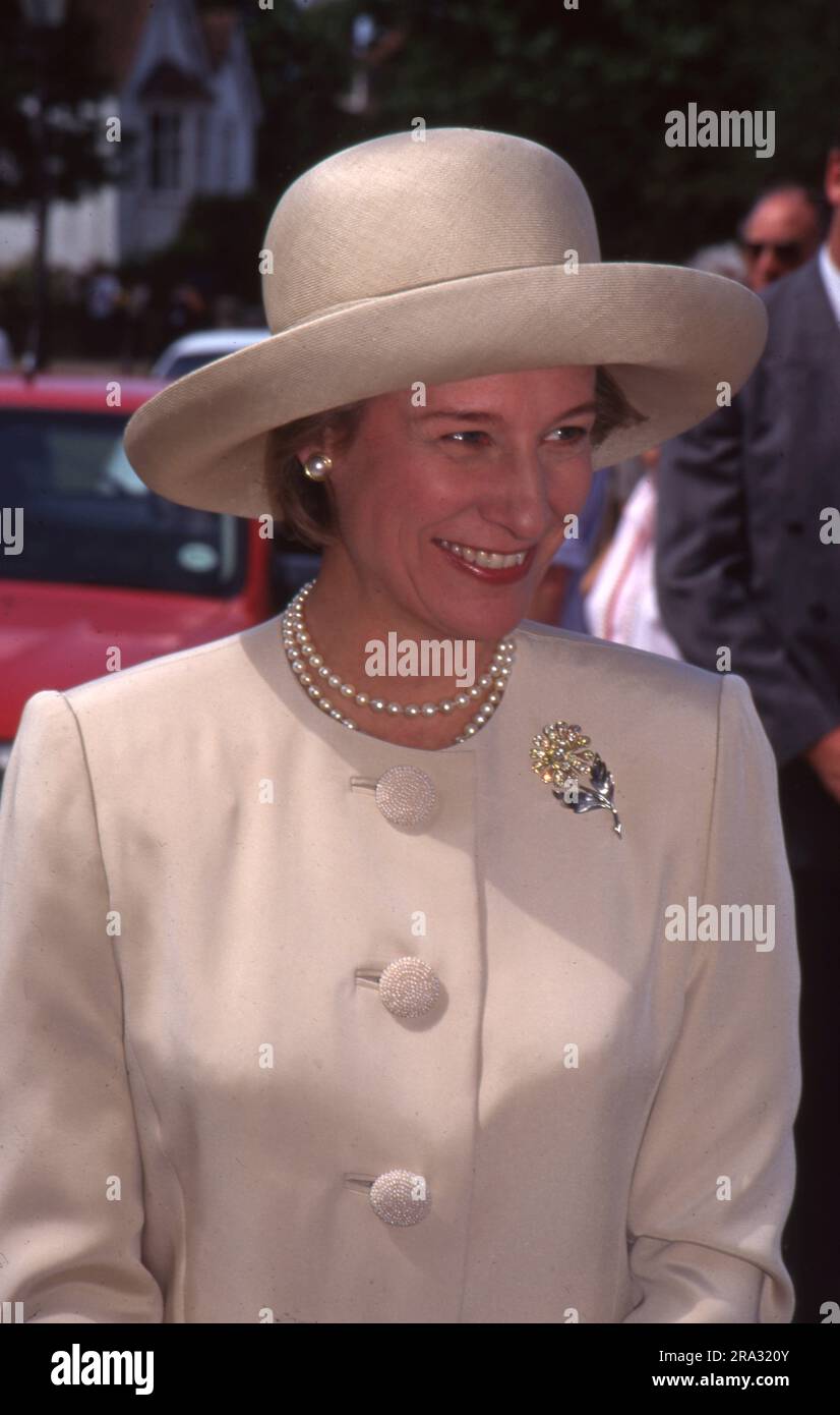 25 June 1995 The Duchess of Gloucester at Salisbury Cathedral Photo by