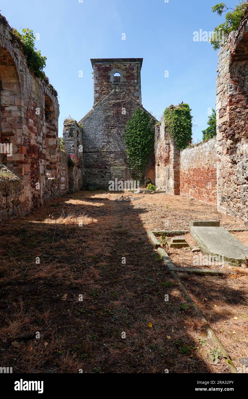 Interior, Old St. Andrew’s Kirk Ports ruins, North Berwick, East