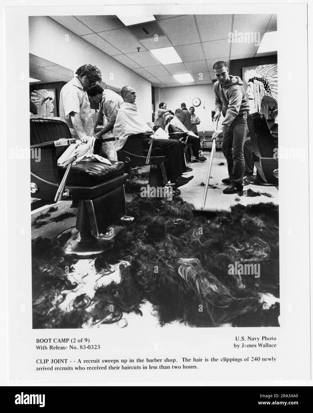 New Recruit Haircuts. Boot Camp (2 of 9) Clip Joint A Recruit sweeps