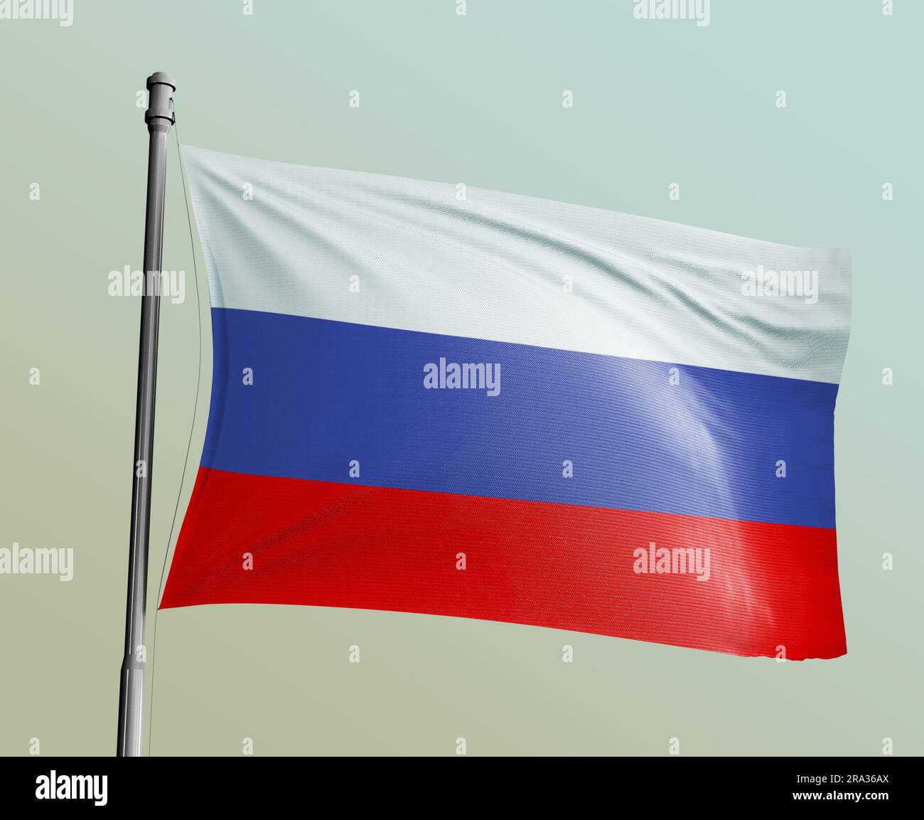 flag of the Russian empire waving in the wind 3d-rendering Stock