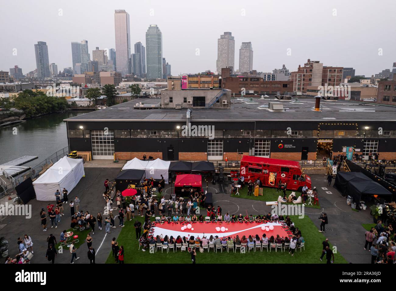 Image distributed for coca cola overhead skyline view of coca cola s