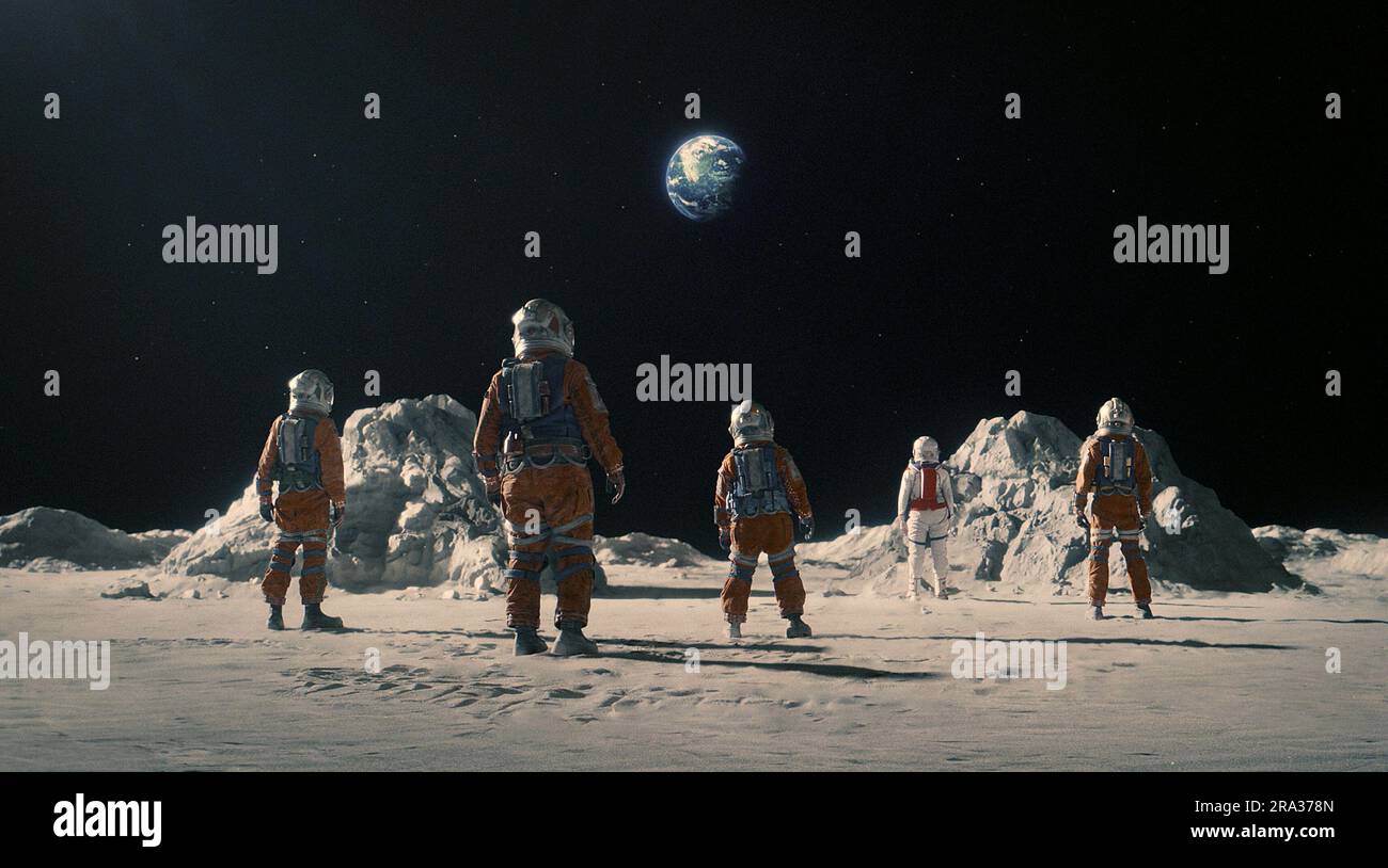 Crater Moon Astronauts Stock Photo Alamy Crater Moon Astronauts Stock Photo Alamy