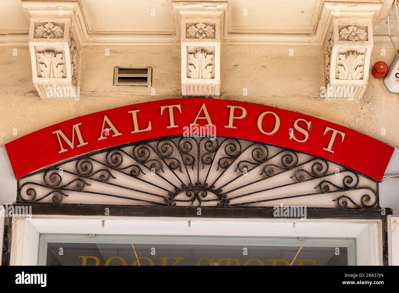 Valletta, Malta, 6 May 2023. post office, Malta Post, The logo of the