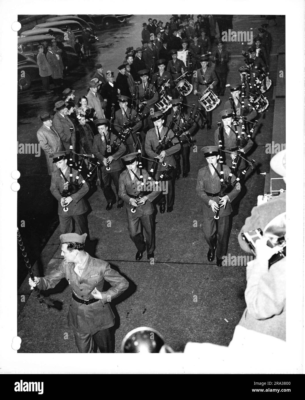 Photograph of Military Parade Bagpipes and Drum Corp Stock Photo Alamy