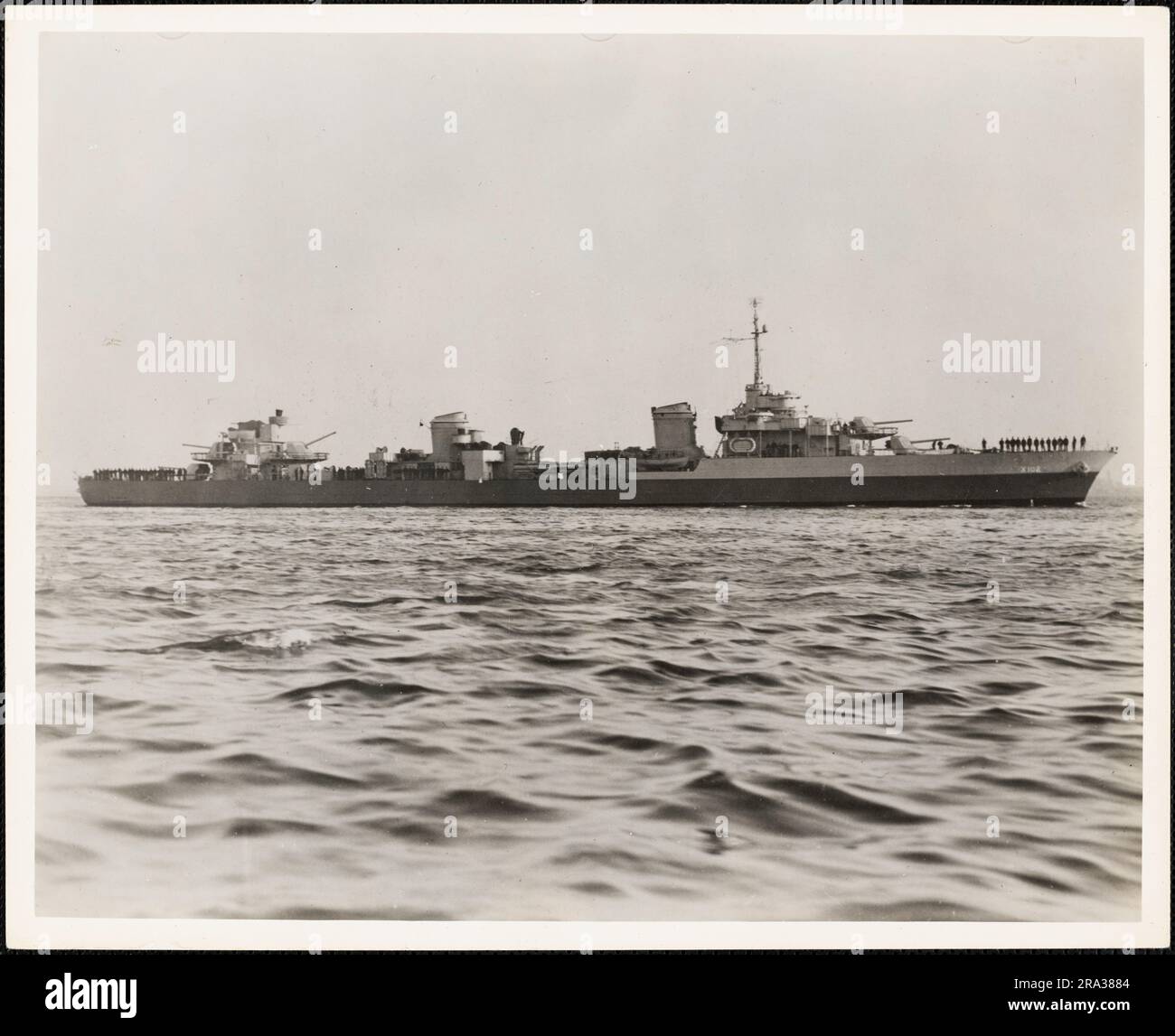 French destroyer le malin x 102 after overhaul by boston navy yard