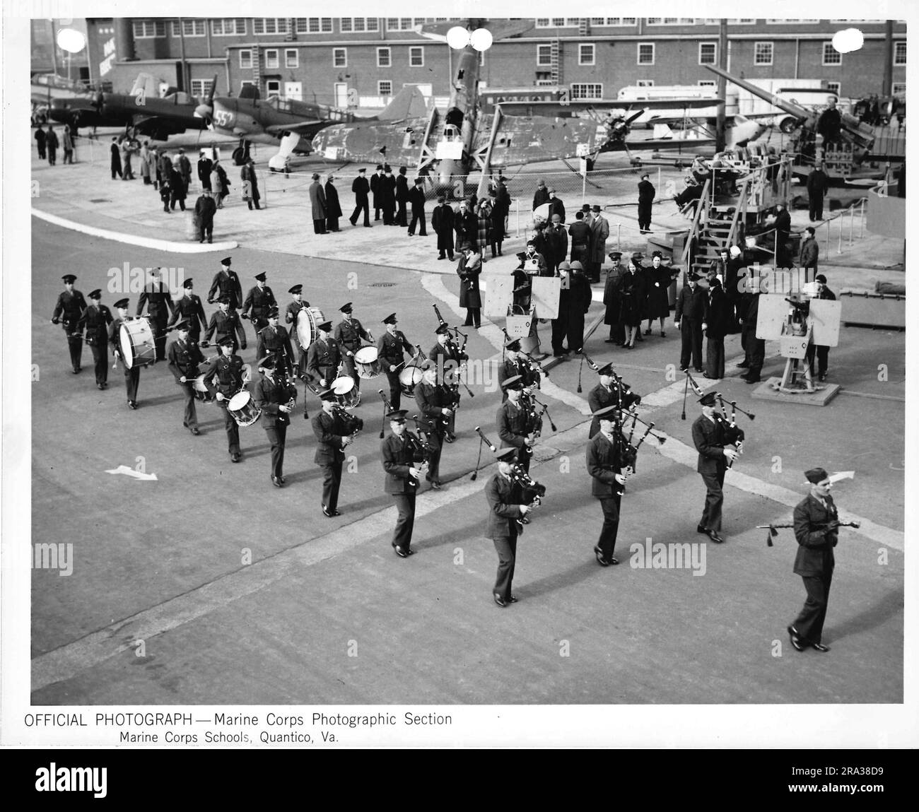 Photograph of Military Parade Bagpipes and Drum Corp as Exhibit
