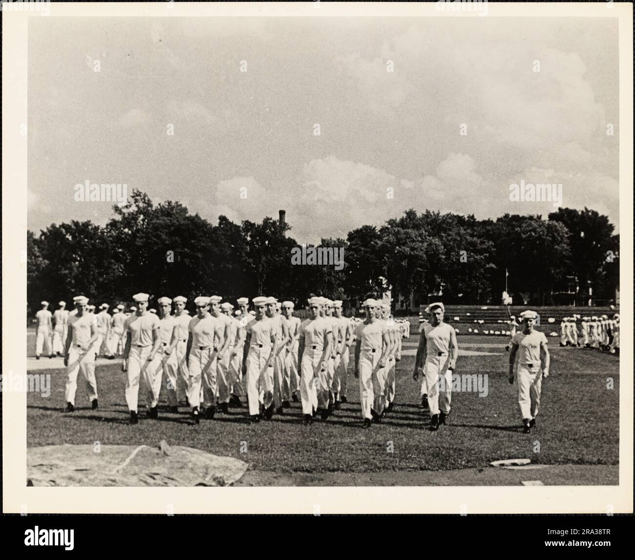 Class Order Drill V-12 Unit, Massachusetts. Administrative History of the First Naval District in World War II Stock Photo