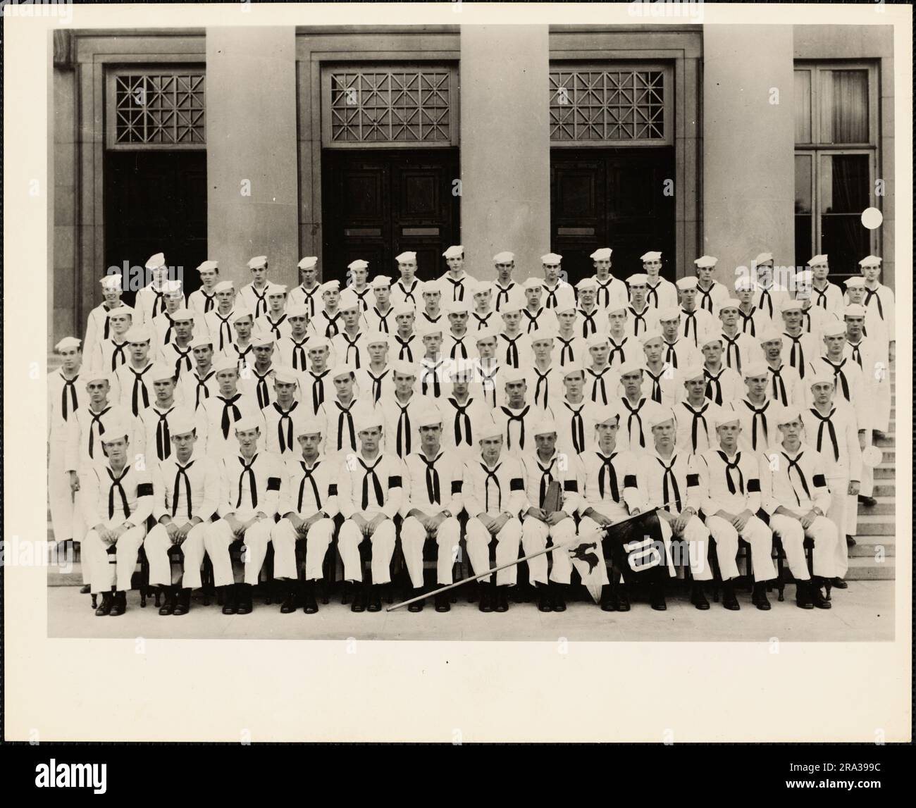 Company Ten Navy V-12 Unit, MIT, Cambridge Massachusetts, Cambridge, Massachusetts. Administrative History of the First Naval District in World War II Stock Photo
