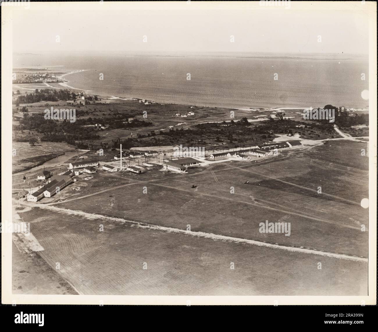 U.S. Naval Air Station, Quonset Point, Rhode Island. Administrative History of the First Naval District in World War II Stock Photo