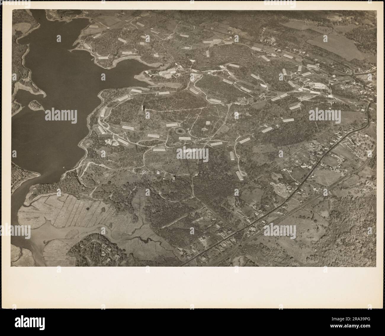 Aerial View of Naval Ammunition Depot, Hingham, Massachusetts. 1939