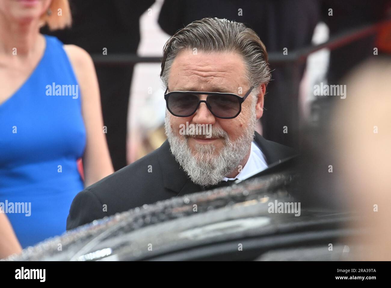 Karlovy Vary, Czech Republic. 30th June, 2023. Actor Russell Crowe arrives at the opening of the 57th Karlovy Vary International Film Festival (KVIFF), on June 30, 2023, in Karlovy Vary, Czech Republic. Credit: Slavomir Kubes/CTK Photo/Alamy Live News Stock Photo