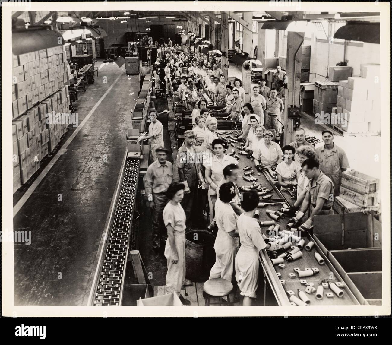 Variable Time Fuse Assembly Line in Operation, Hingham, Massachusetts