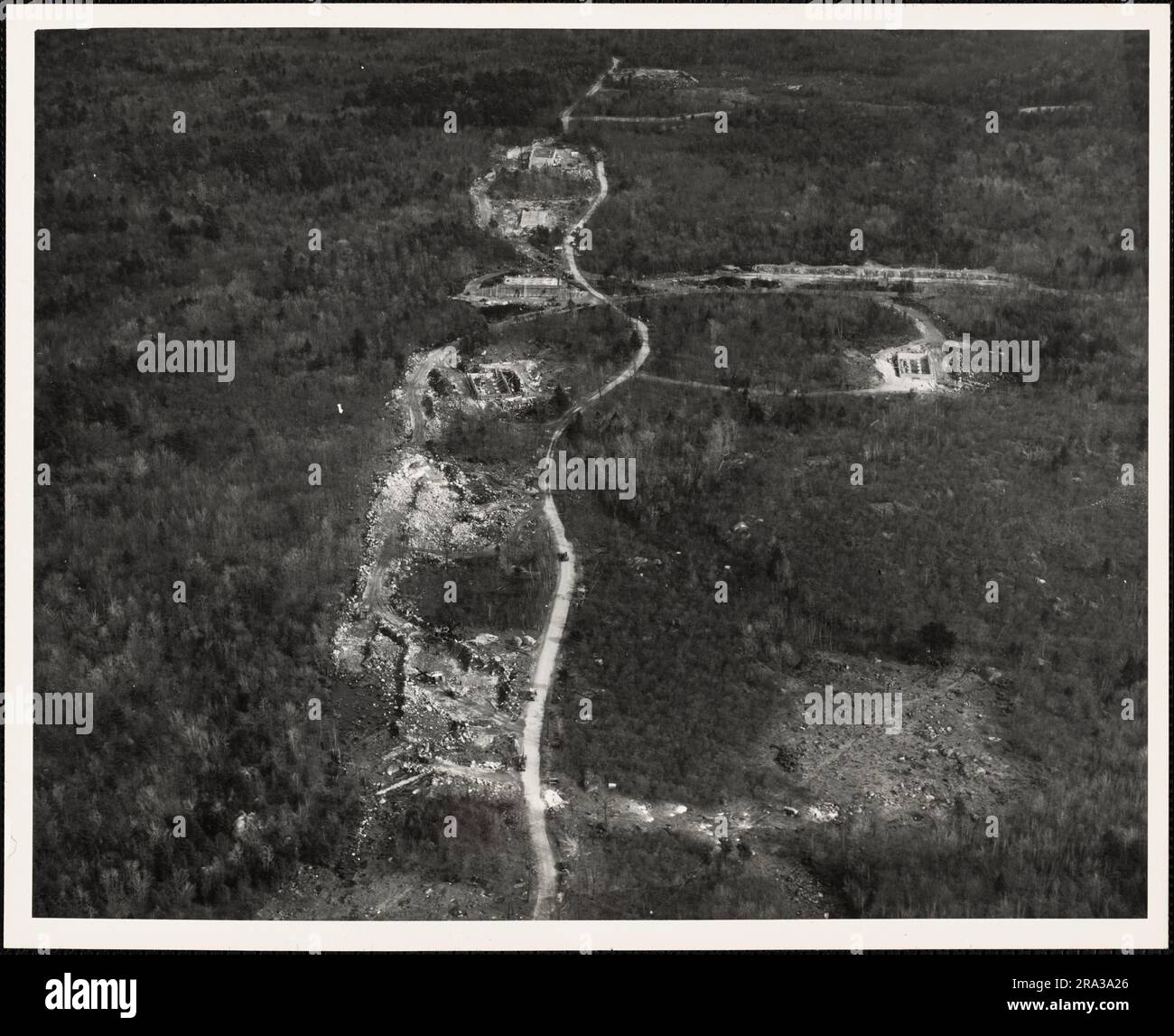 Naval Ammunition Depot, Shell Magazines View from East on Leavitt