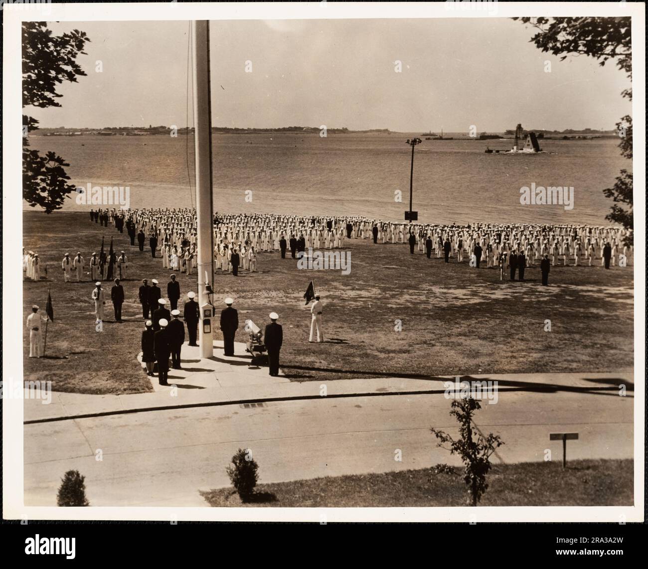 Commanding Officer's Saturday Inspection on Dewey Field, Coasters