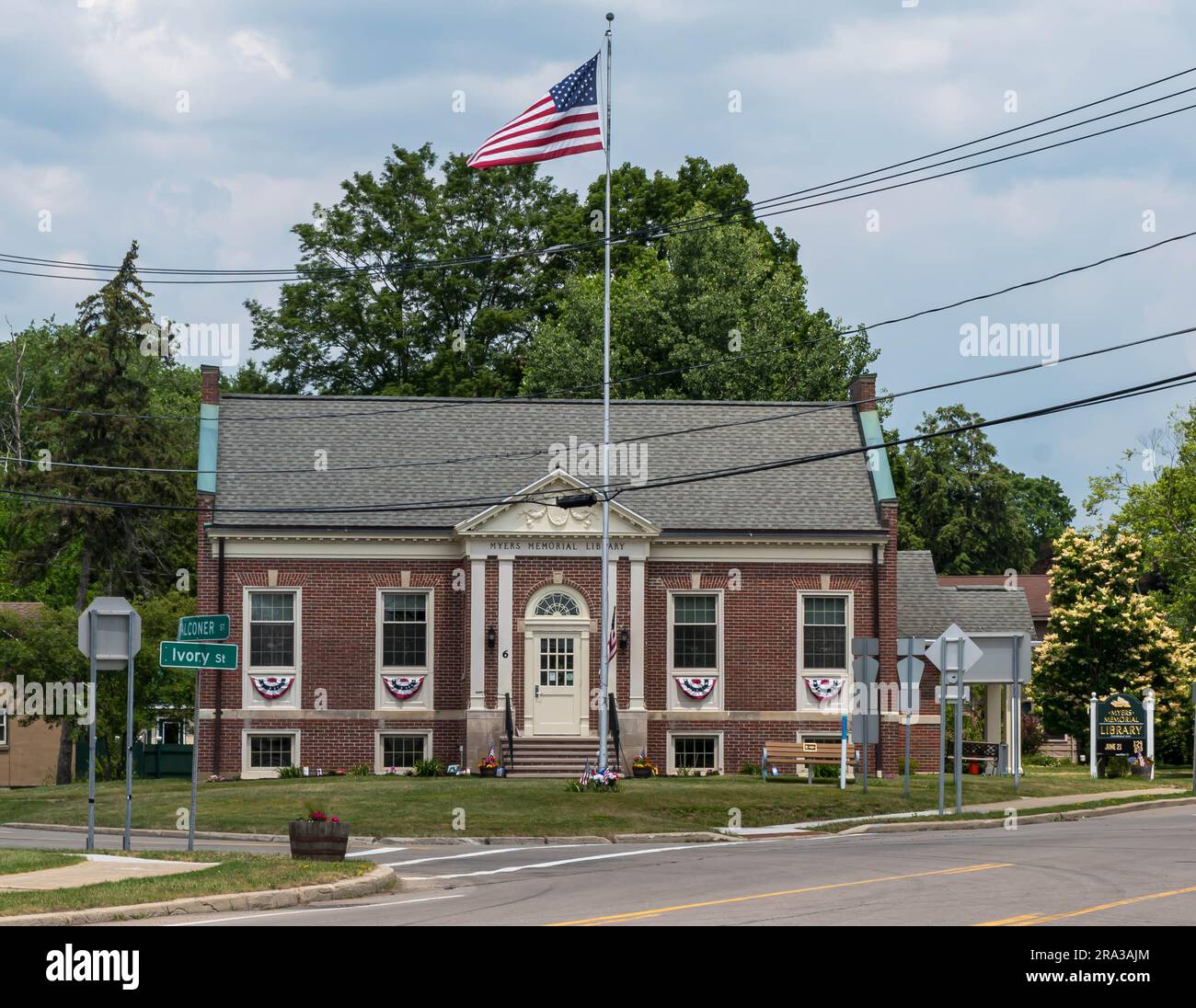 The Myers Memorial Library on Falconer Street, first opened in 1930 in