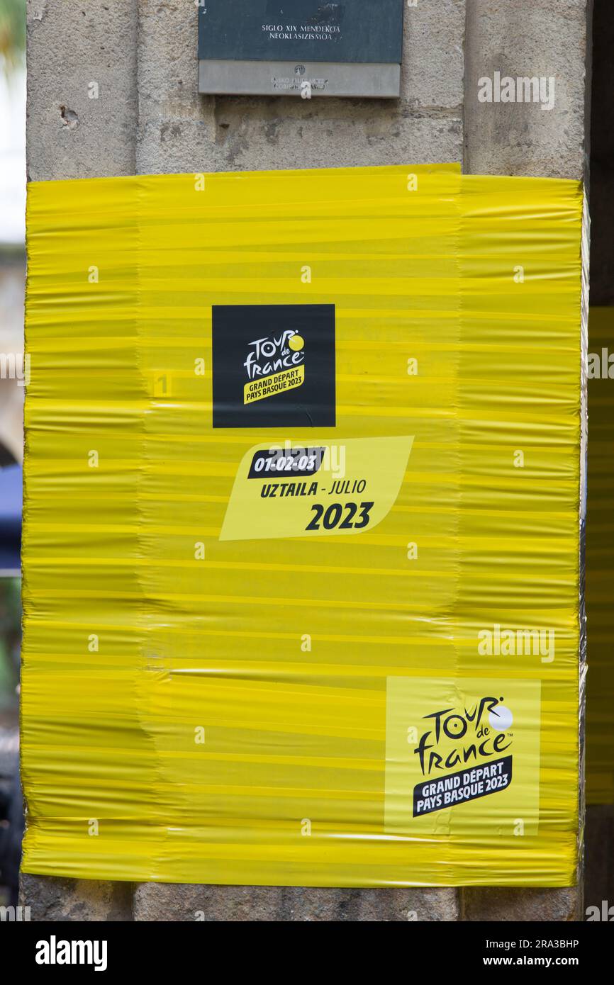 Tour de France 2023 Grand Depart Bilbao Basque region Spain Stock Photo