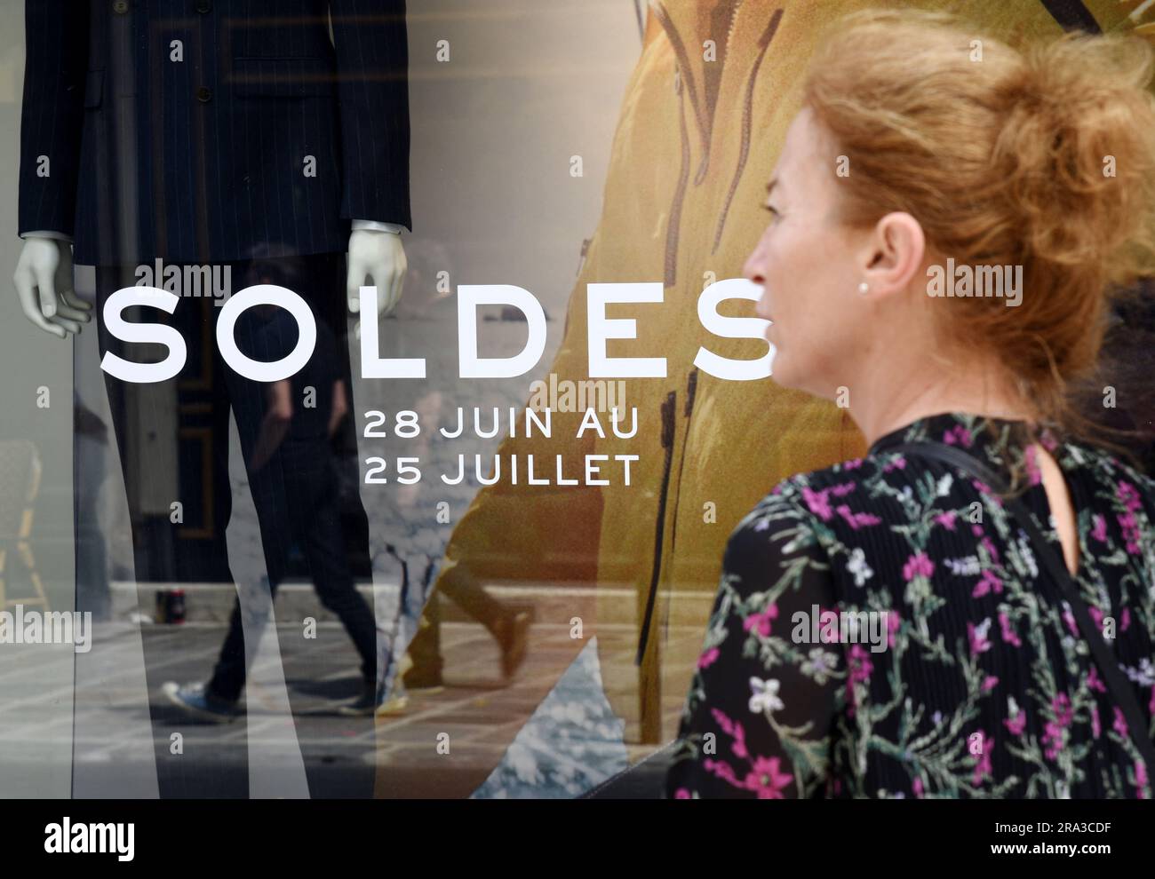 Paris, France. 30th June, 2023. Illustration of the 2023 summer sales