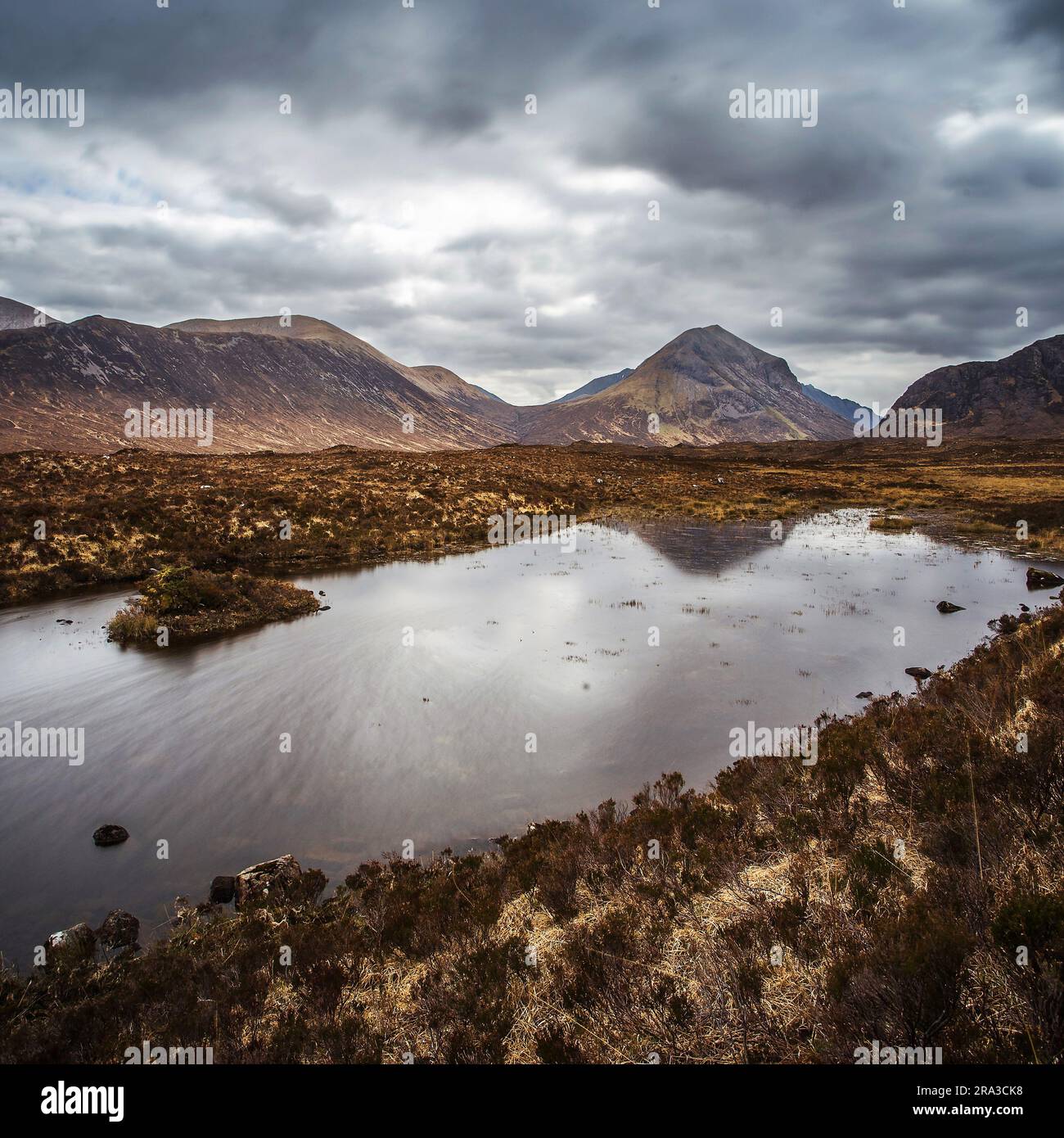 Isle of Skye, Scotland - The Scottish highlands on a cloudy day at ...