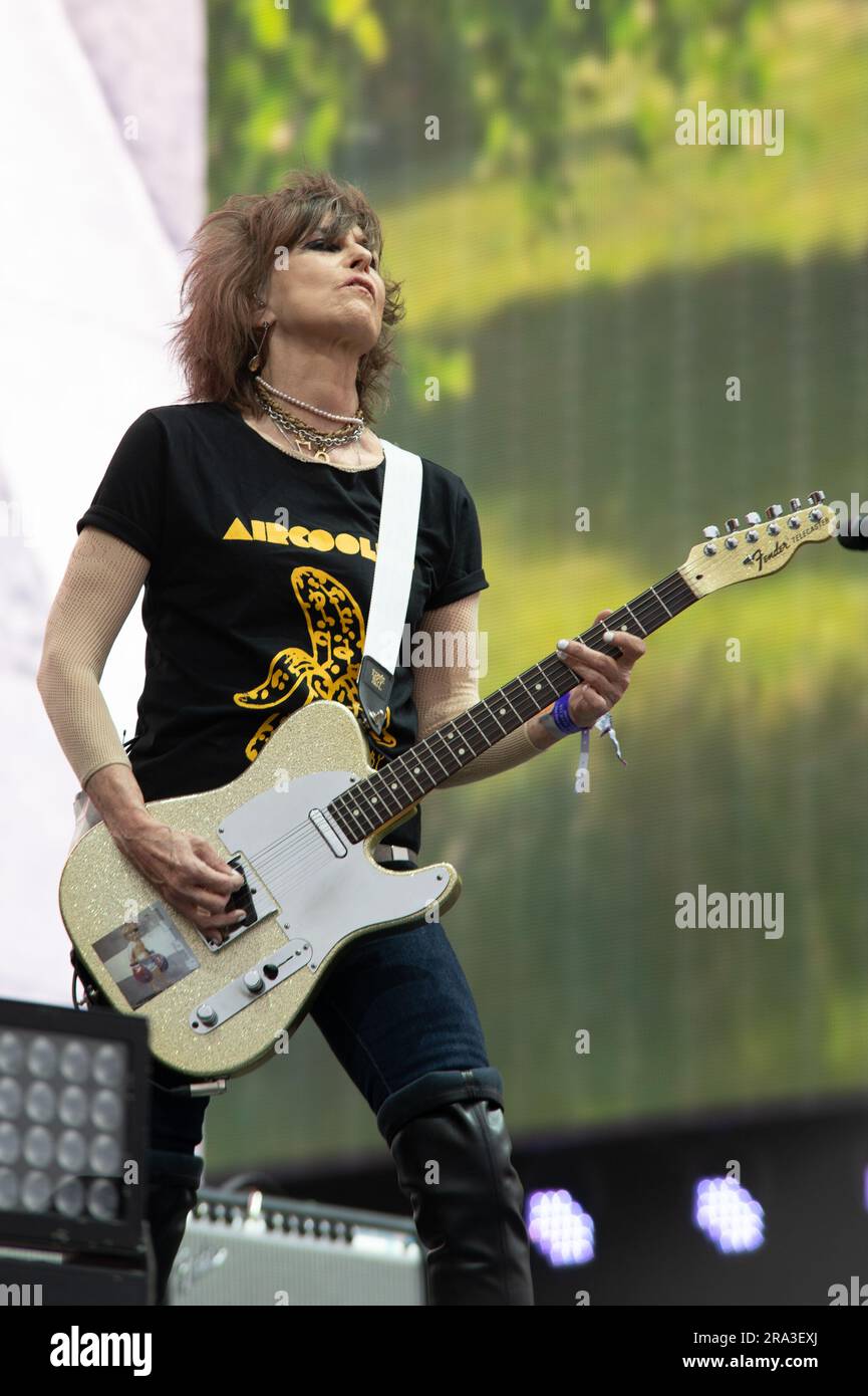 London, UK, 30th June 2023. The Pretenders perform at BST Hyde Park supporting Guns'n'Roses. Cristina Massei/Alamy Live News Stock Photo