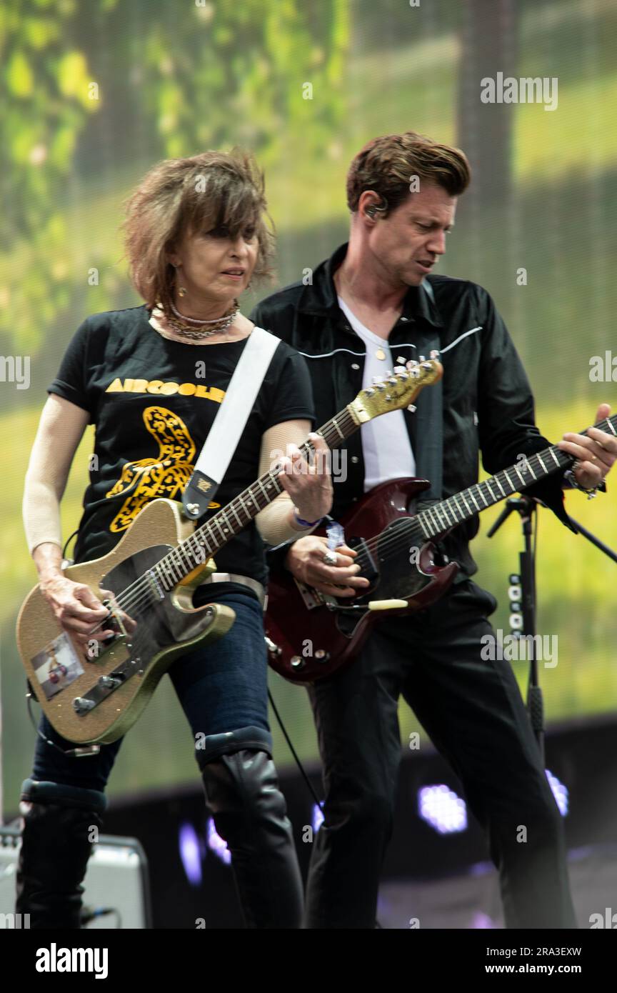 London, UK, 30th June 2023. The Pretenders perform at BST Hyde Park supporting Guns'n'Roses. Cristina Massei/Alamy Live News Stock Photo