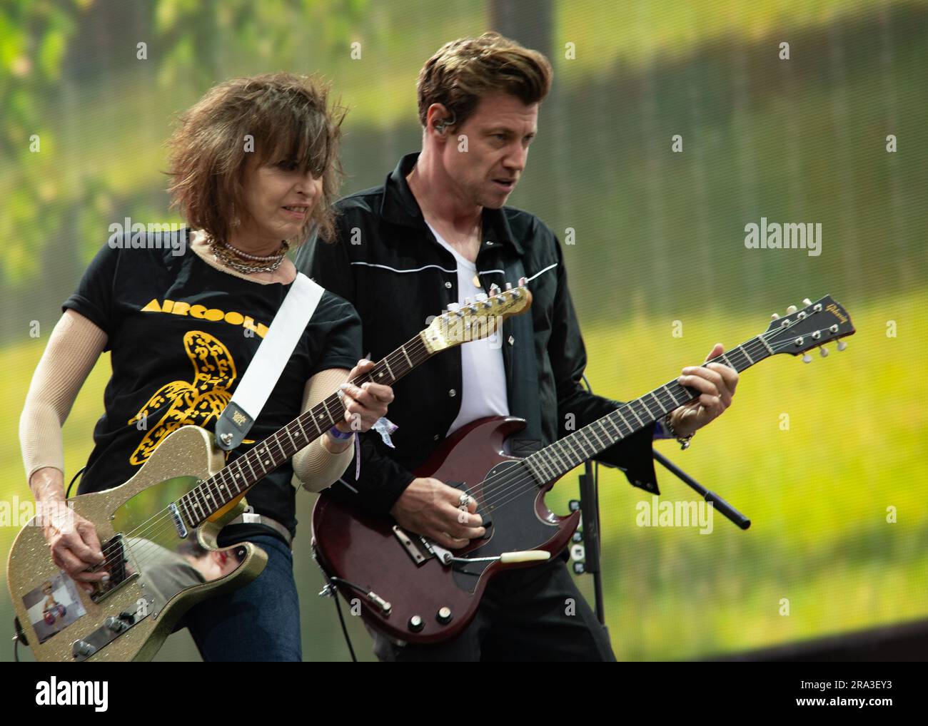 London, UK, 30th June 2023. The Pretenders perform at BST Hyde Park supporting Guns'n'Roses. Cristina Massei/Alamy Live News Stock Photo