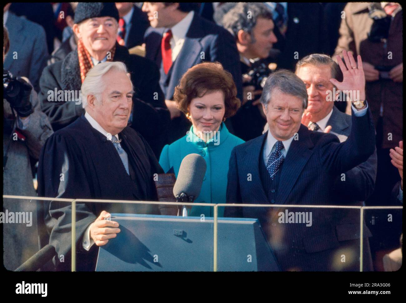 Jimmy Carter is sworn in as 39th President of the United States by