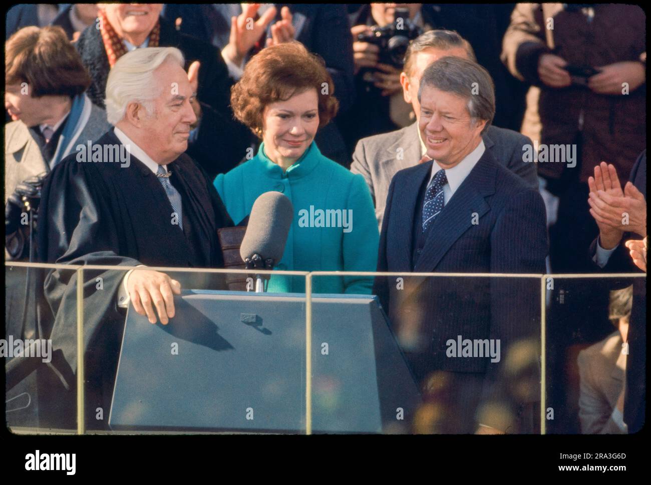Jimmy Carter is sworn in as 39th President of the United States by ...