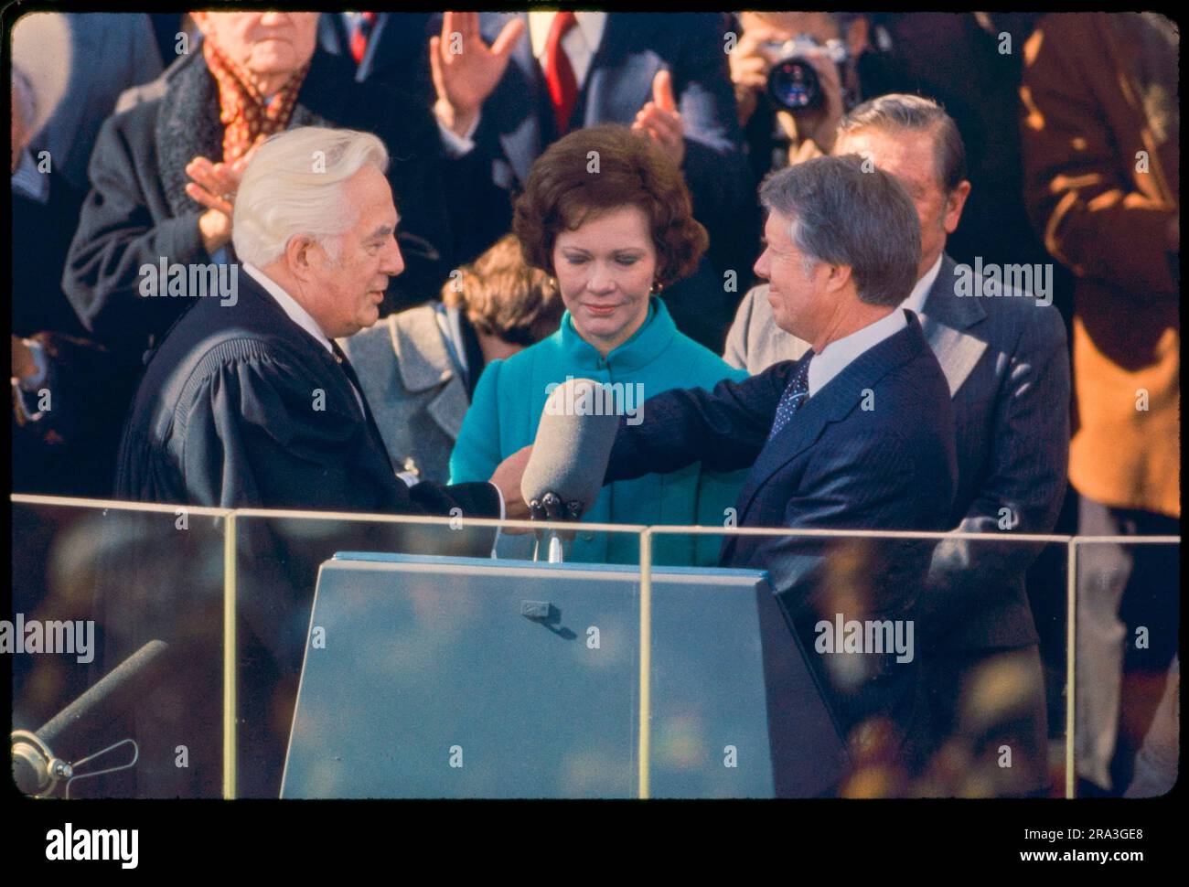 Jimmy Carter is sworn in as 39th President of the United States by ...