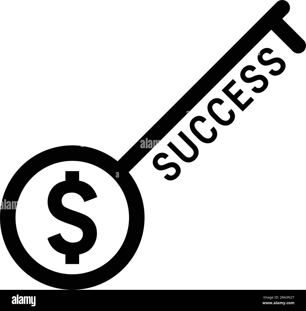 Business Success Key icon. Fully editable vector EPS use for printed materials and infographics, web or any kind of design project. Stock Vector