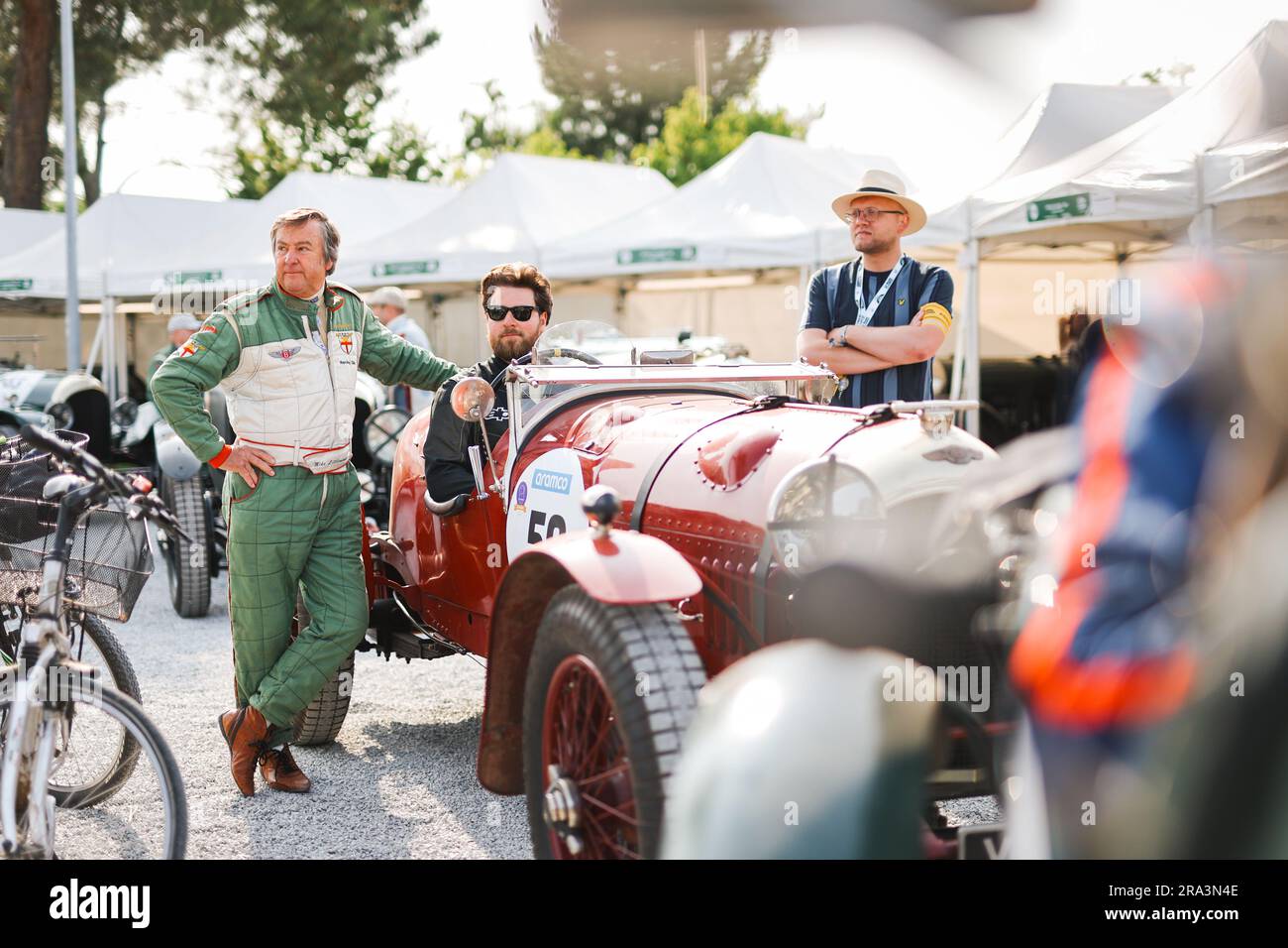 LITTLEWOOD Mike (gbr), Bentley 3L, 1926, portrait during the Le Mans Classic 2023 from July 1 to 3, 2023 on the Circuit des 24 Heures du Mans, in Le Mans, France - Photo Antonin Vincent/DPPI Credit: DPPI Media/Alamy Live News Stock Photo