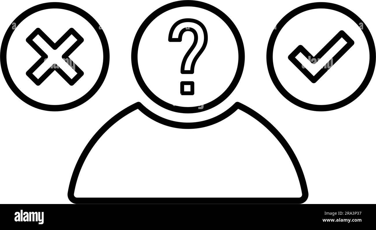 Decision icon Stock Vector Images - Alamy