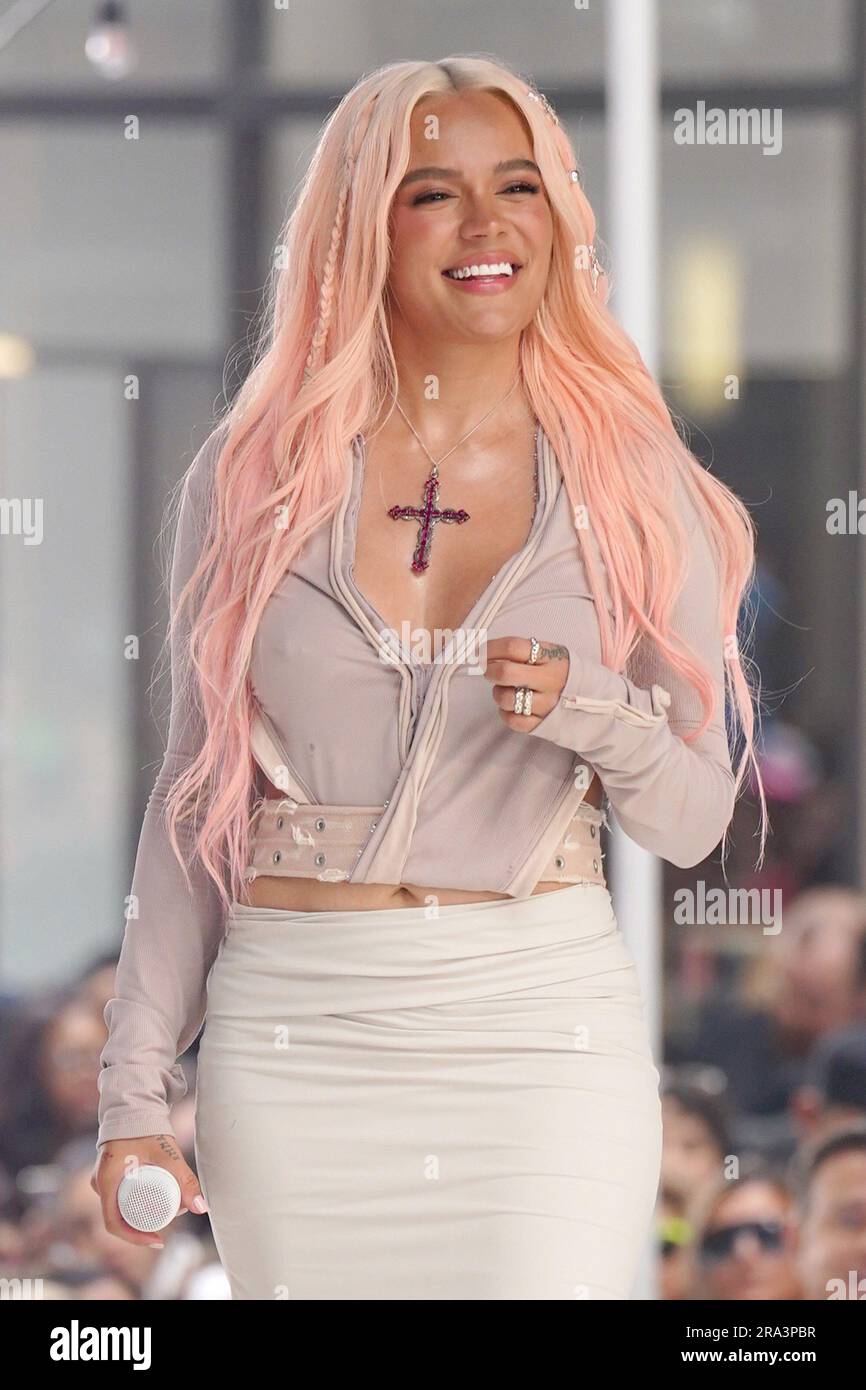New York, NY, USA. 30th June, 2023. Karol G on stage for NBC Today Show