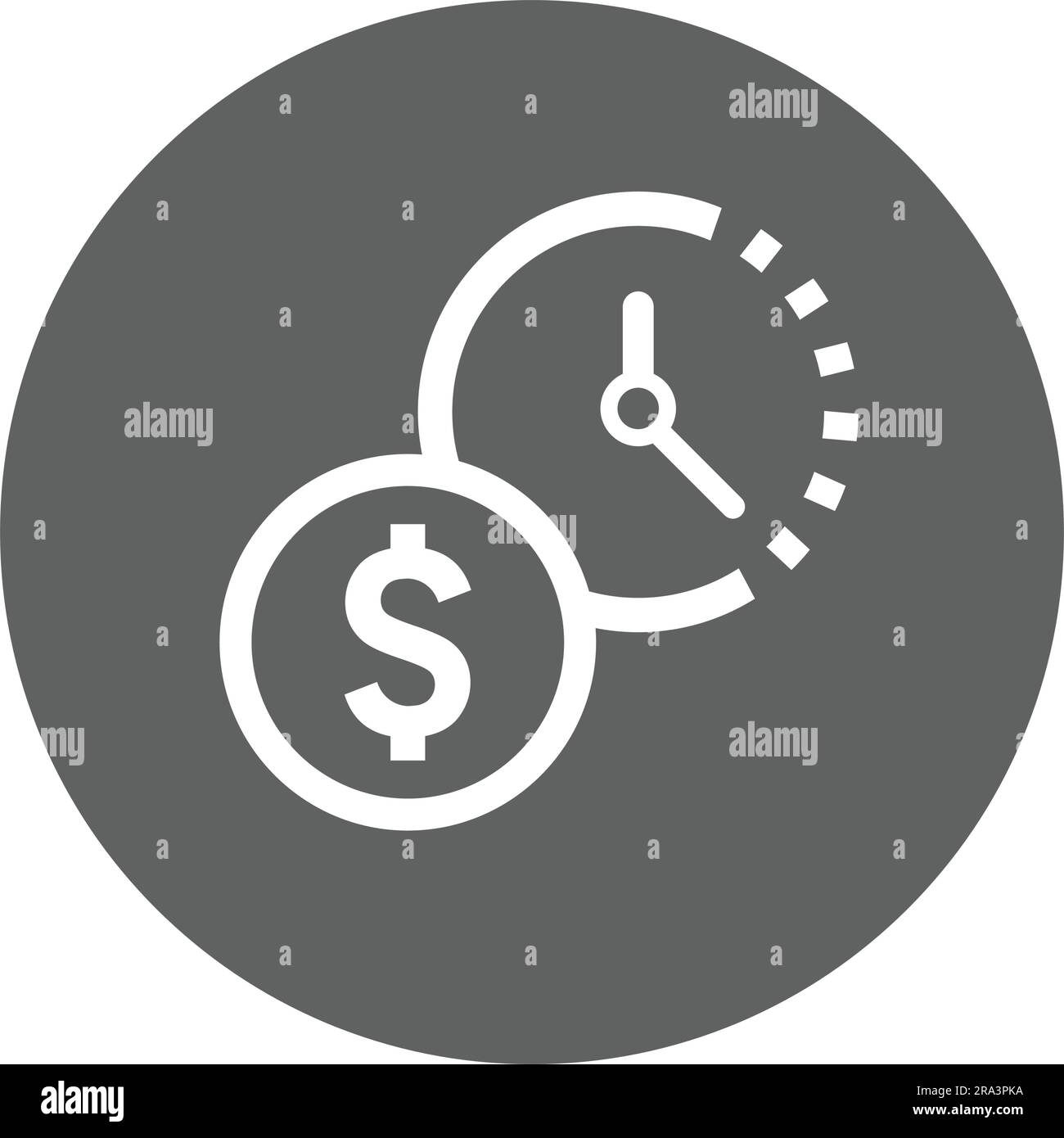 Time is Money icon.. Fully editable vector EPS use for printed