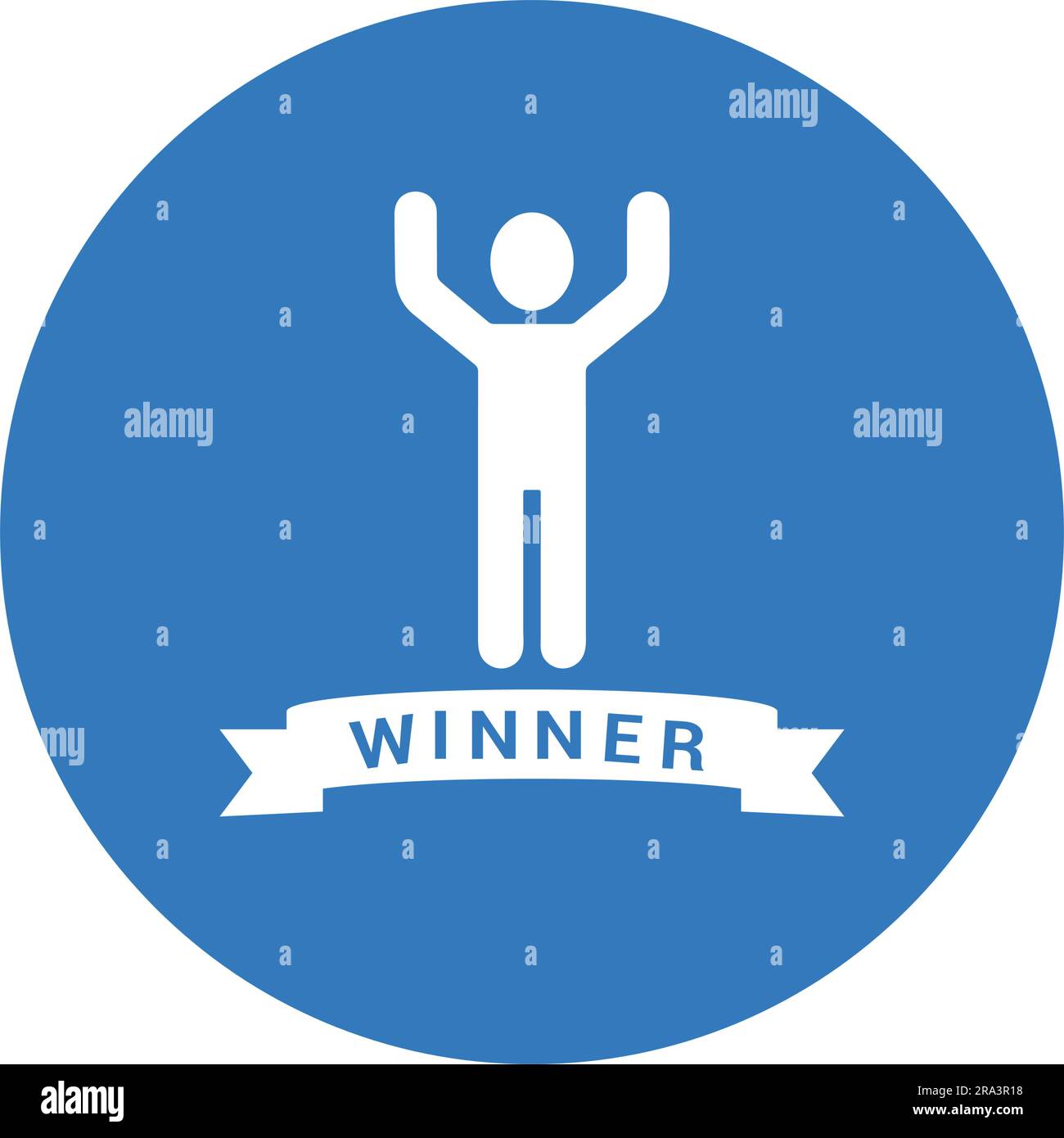 Winning icon. Fully editable vector EPS use for printed materials and infographics, web or any kind of design project. Stock Vector