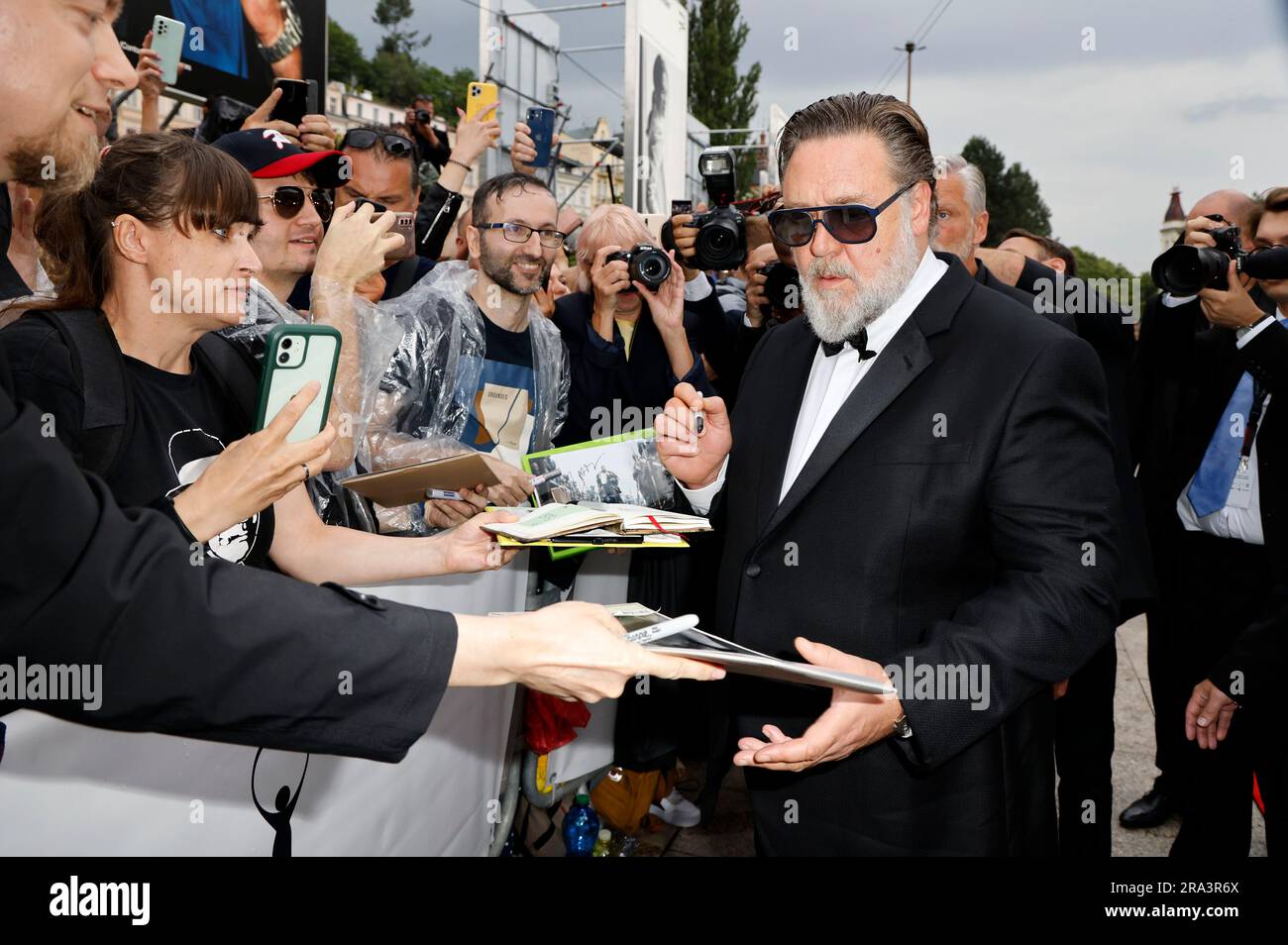 Russell Crowe bei der Eröffnung des 57. Internationalen Filmfestival Karlovy Vary 2023 im Hotel Thermal. Karlsbad, 30.06.2023 Stock Photo