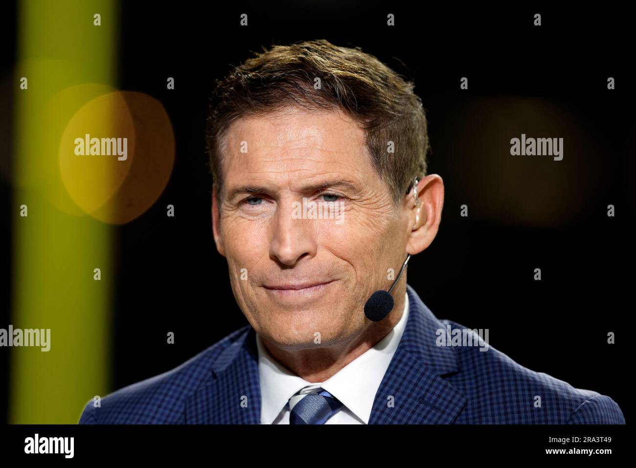 FILE ESPN Monday Night Football commentator Steve Young is seen