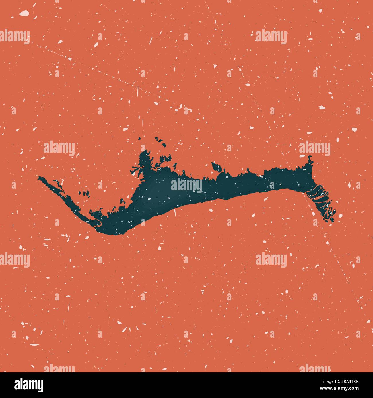 Grand Bahama vintage map. Grunge map of the island with distressed ...