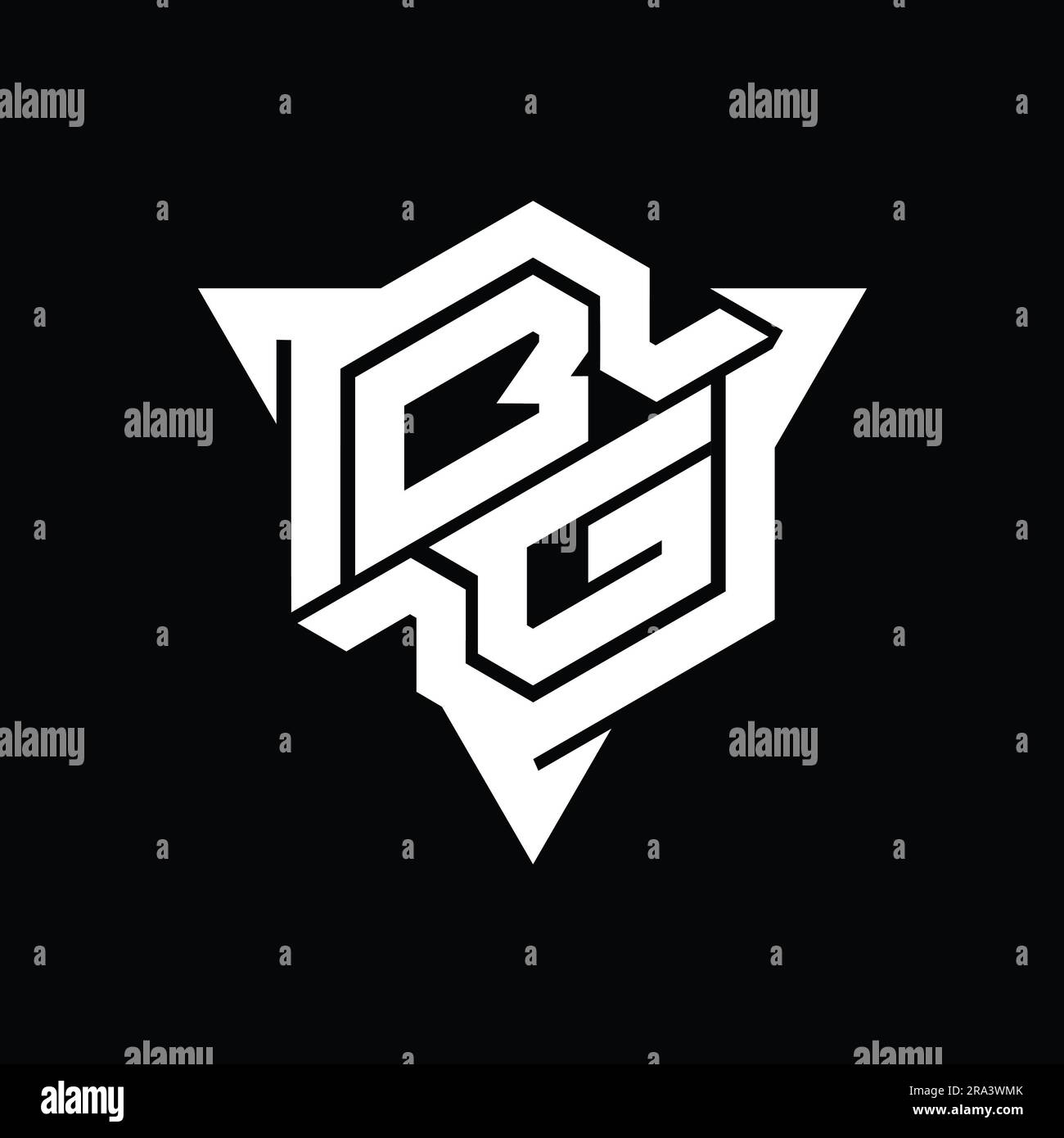 Bg gaming logo hi-res stock photography and images - Alamy