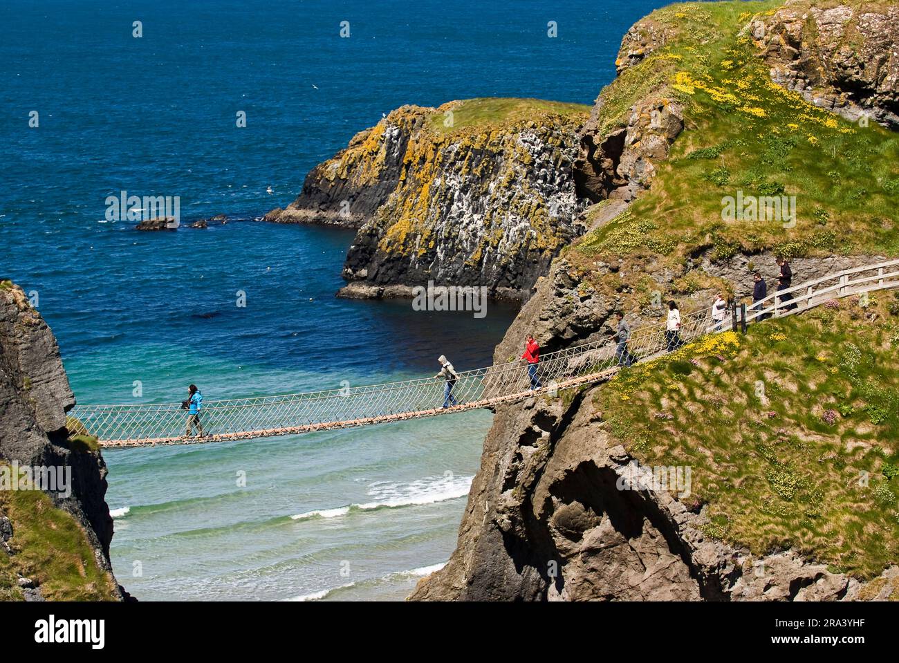 Carrick-a-Rede Rope Bridge, County Antrim Stock Photo - Alamy