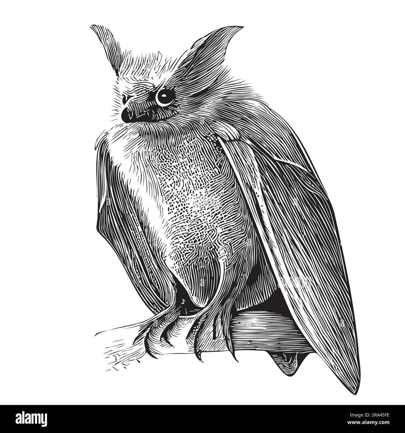 Simple boho bat drawing with texture on Craiyon