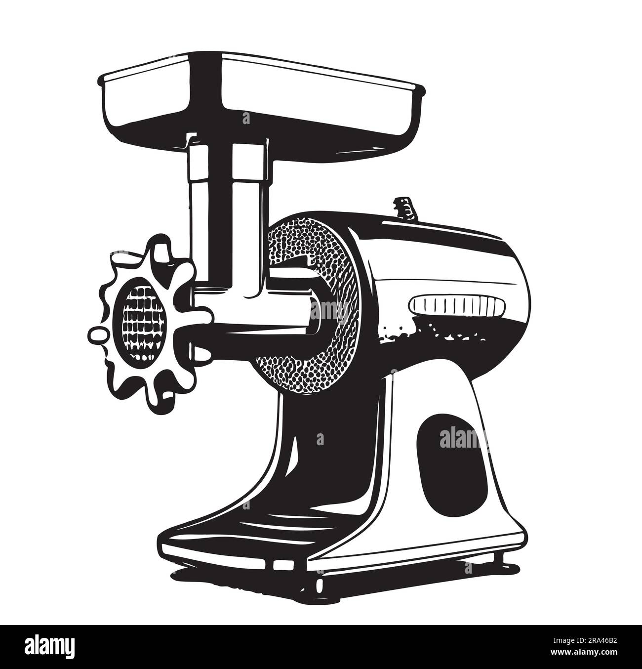 Meat grinder sketch hand drawn in doodle style illustration Stock Vector Image & Art Alamy