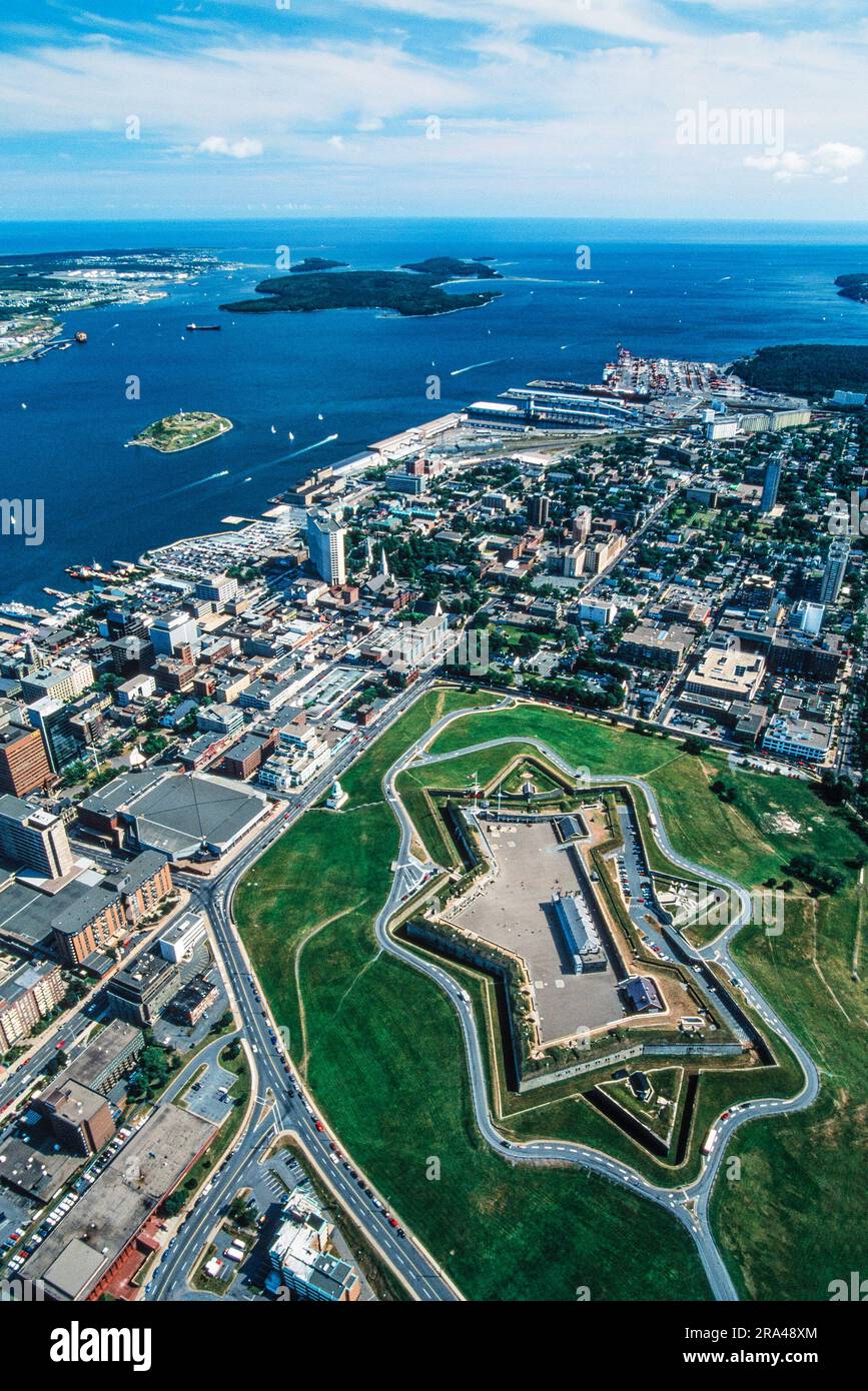 Aerial image of Halifax, Nova Scotia, Canada Stock Photo