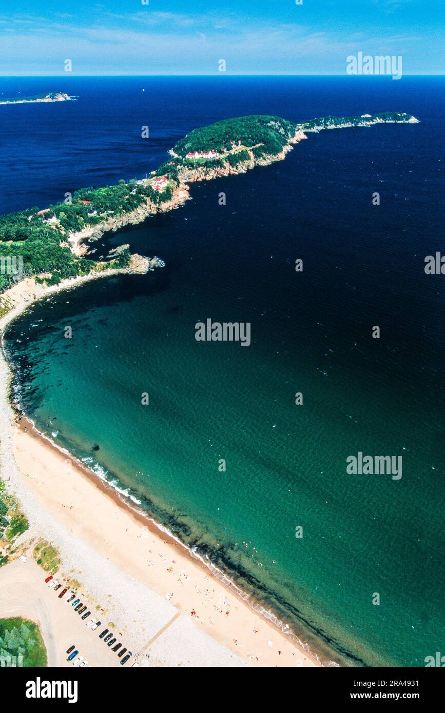 Aerial image of Ingonish, Cape Breton Island, Nova Scotia, Canada Stock Photo Alamy