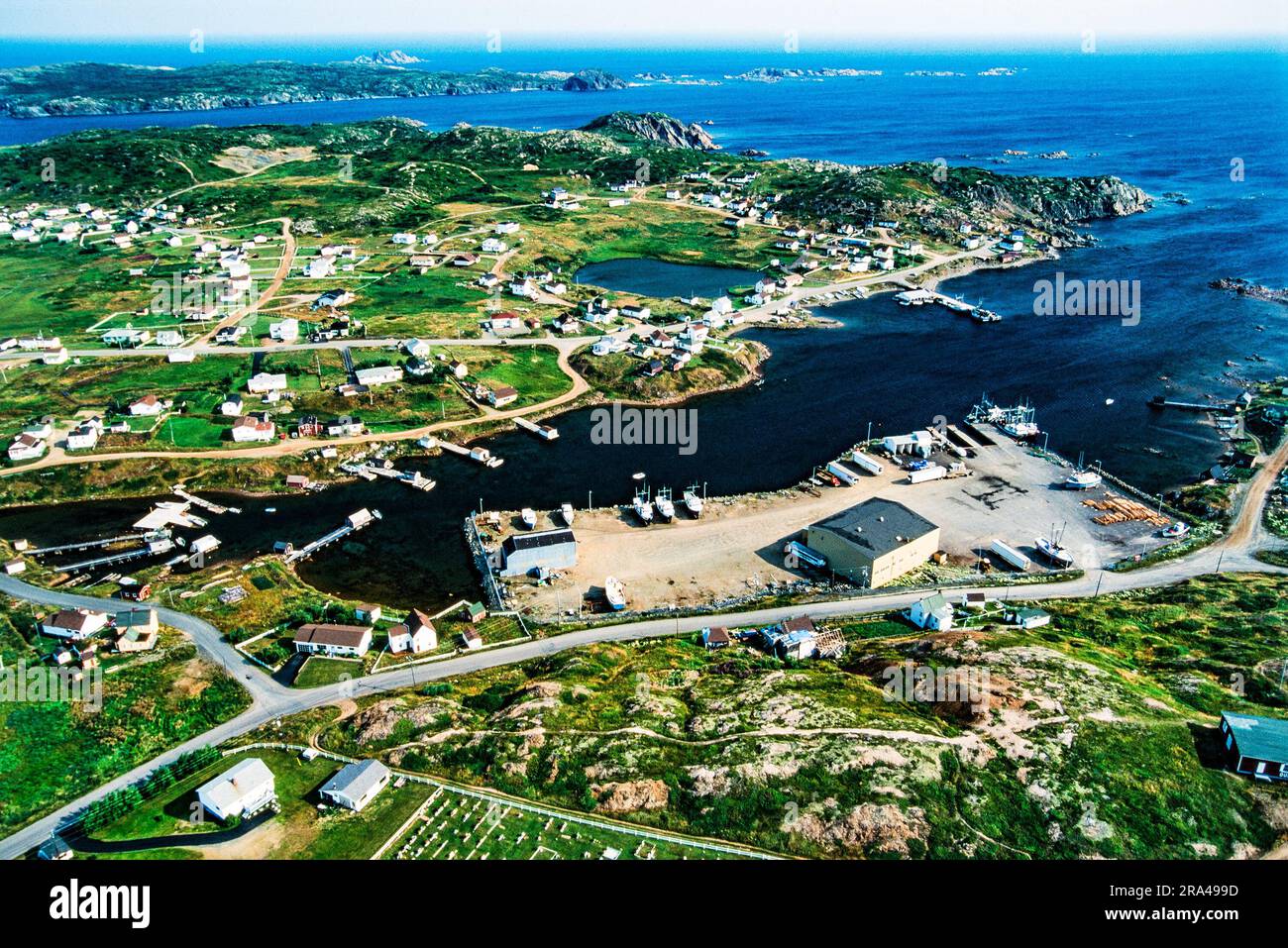 Aerial image of Durrell, Newfoundland, Canada Stock Photo Alamy