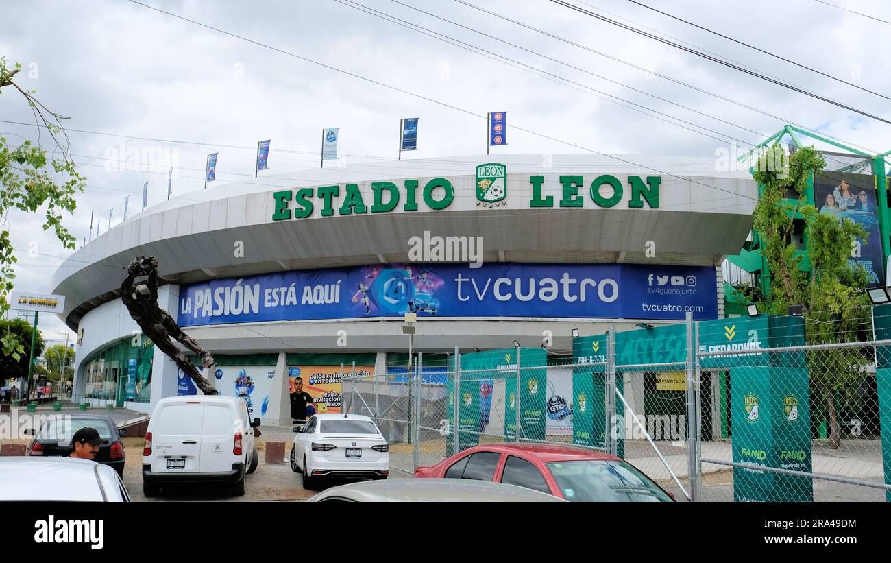 Estadio Leon soccer stadium home of the León football team; Leon, Guanajuato, Mexico. Stock Photo