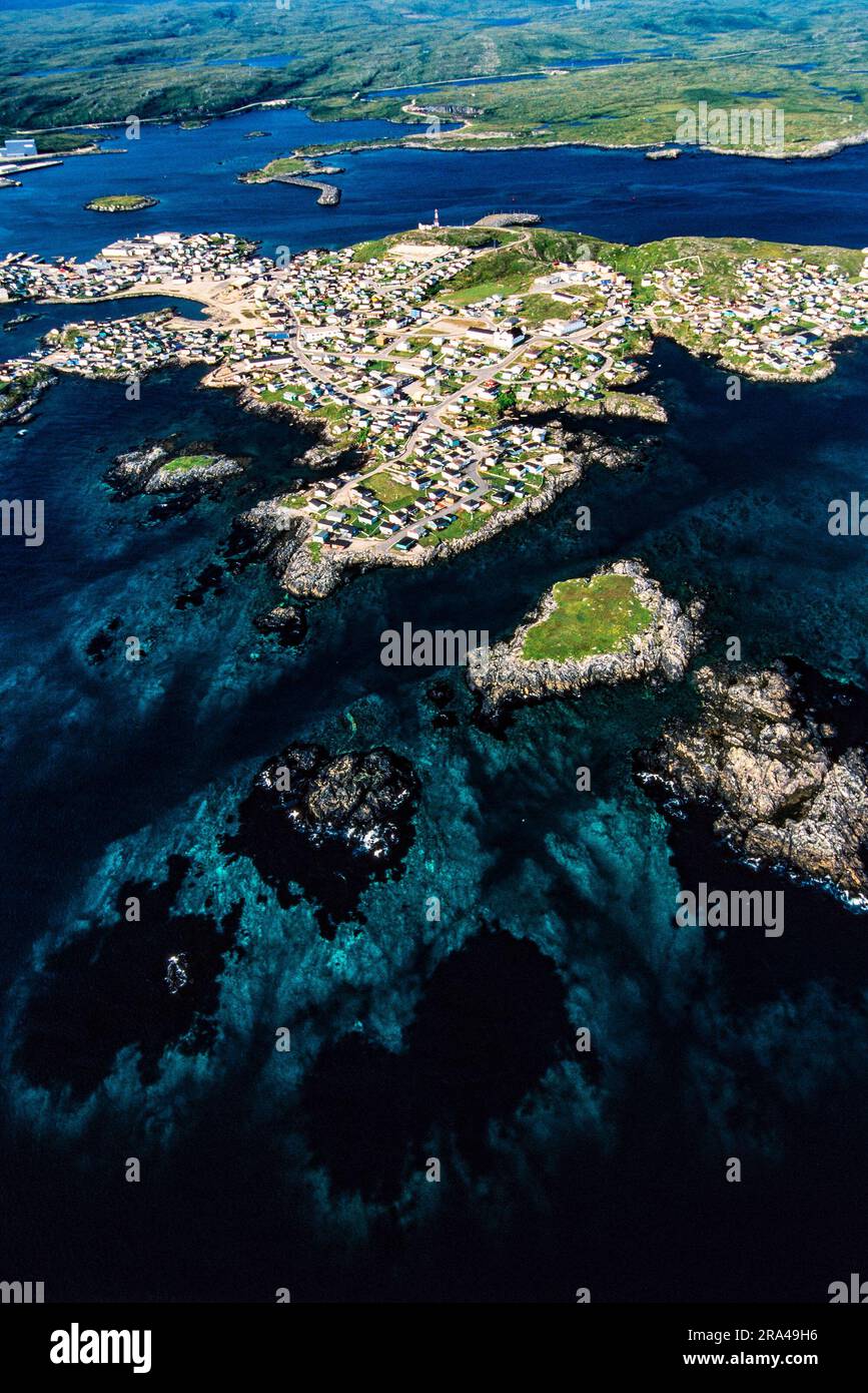 Aerial image of Port aux Basques, Newfoundland, Canada Stock Photo Alamy