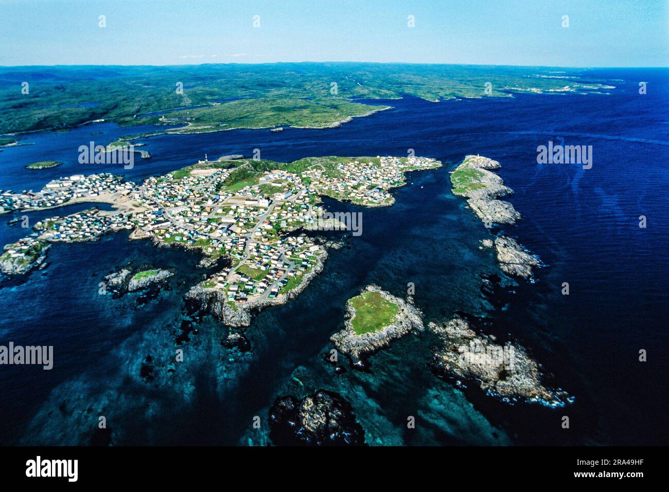 Aerial image of Port aux Basques, Newfoundland, Canada Stock Photo Alamy