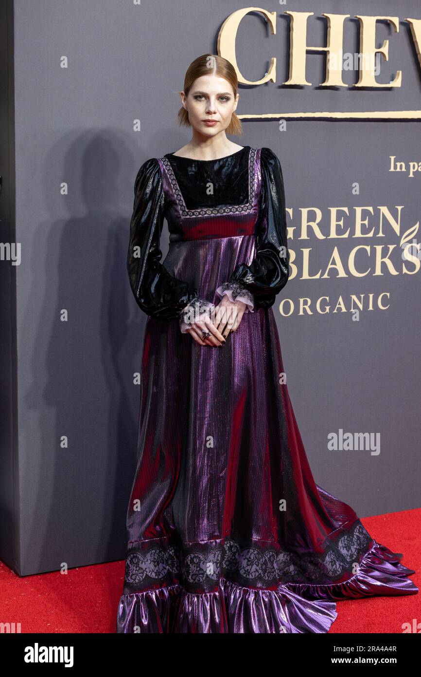 Guests attend the UK Gala Screening of 'Chevalier' at the Everyman Borough Yards Featuring: Lucy Boynton Where: London, United Kingdom When: 30 May 2023 Credit: Phil Lewis/WENN Stock Photo