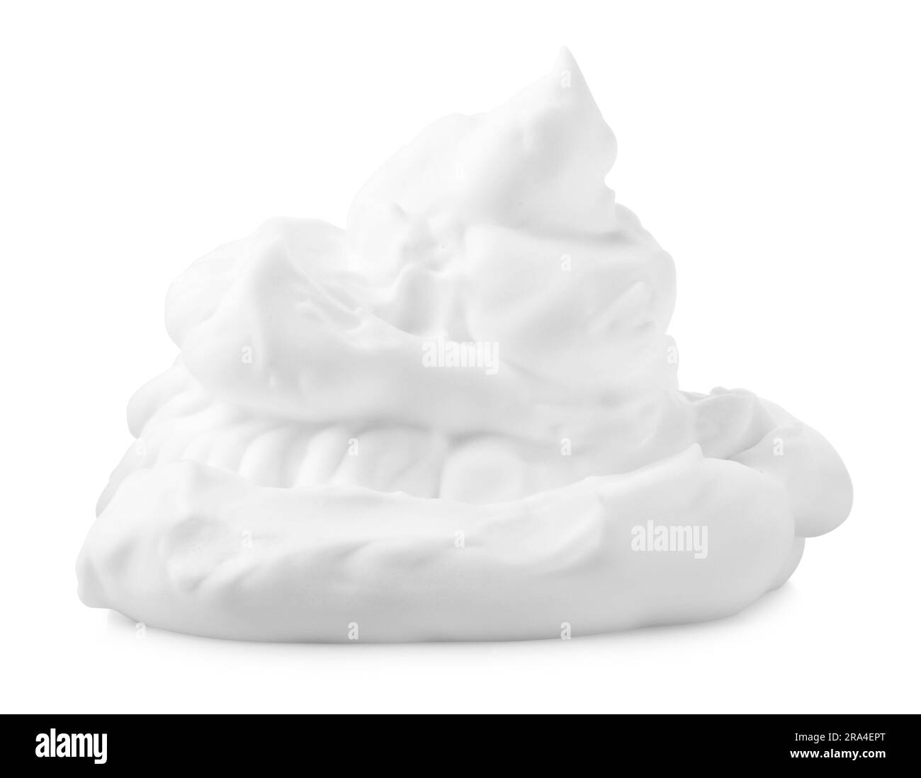 Heap of shaving foam isolated on white Stock Photo Alamy