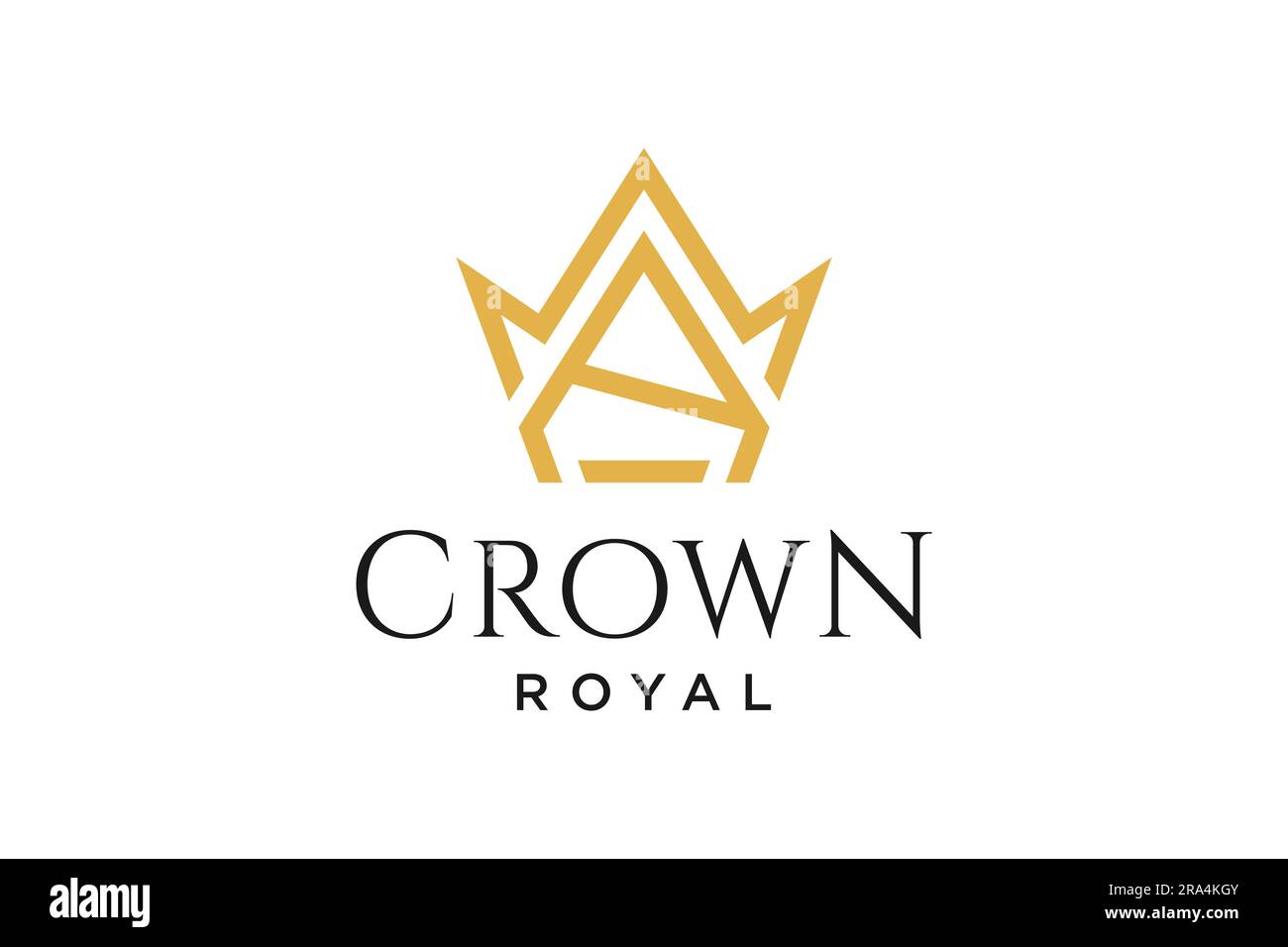 initial logo letter R with crown vector symbol illustration Stock ...